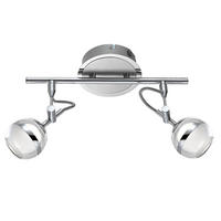 LED DECKENLEUCHTE DENVER Chrom Silber - Silberfarben, Metall (32/13/20cm) - Globo Lighting
