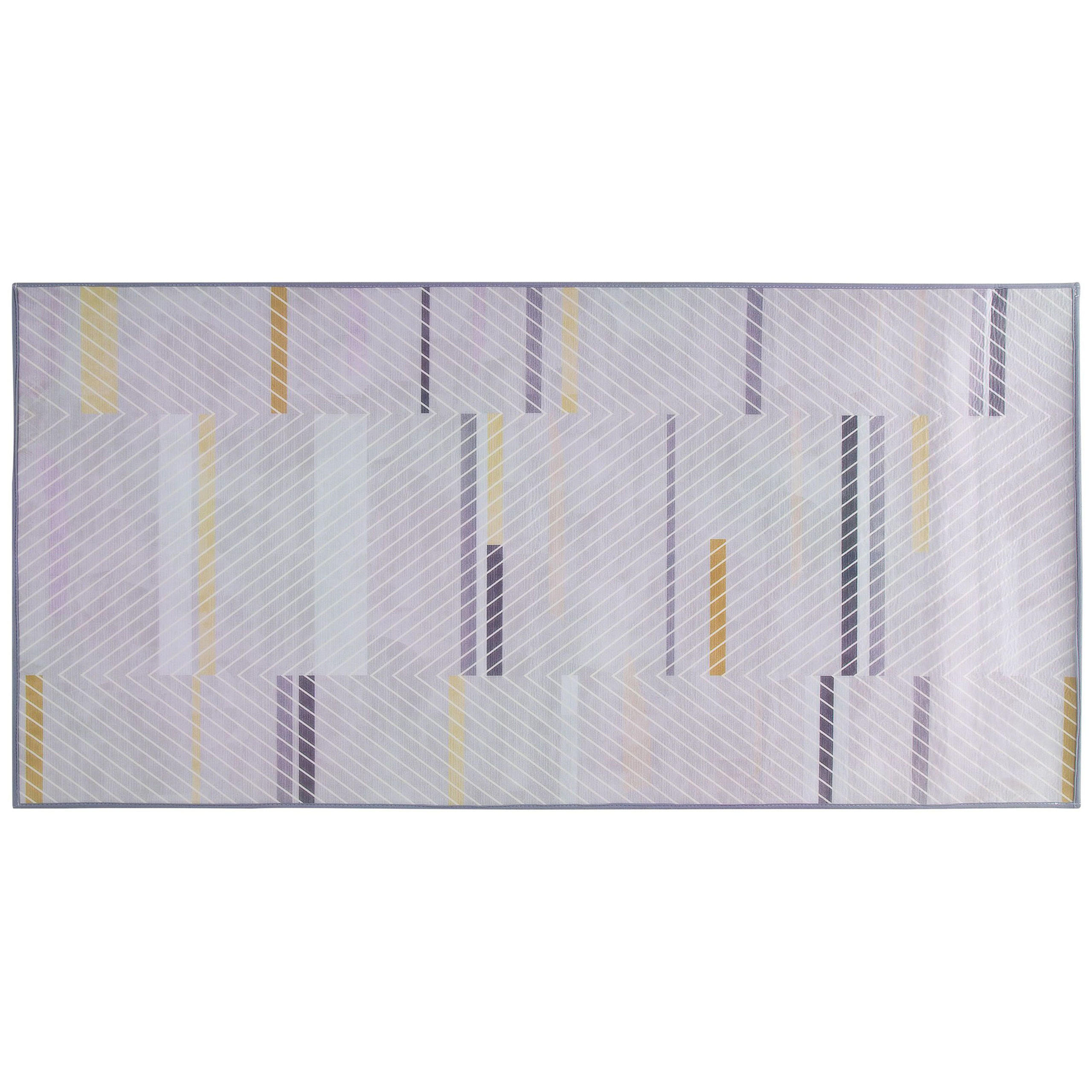 KURZFLOR-TEPPICH Ergenli 150/80 cm - Grau, Kunststoff (80/150cm) - Beliani