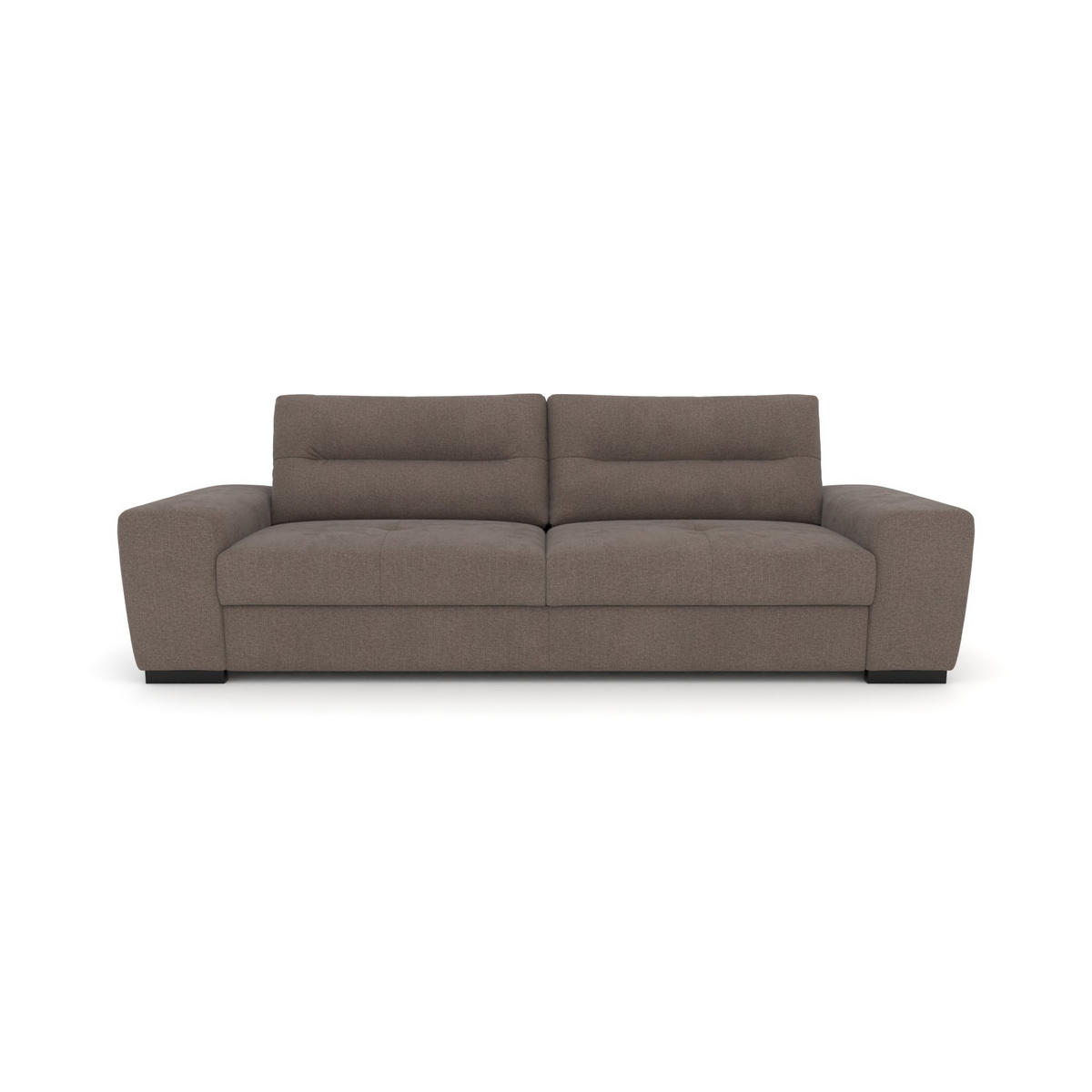 3-SITZER Carlisle Chenille Braun 274/97/93 cm - Braun, Kunststoff/Textil (274/93/97cm) - foamnova