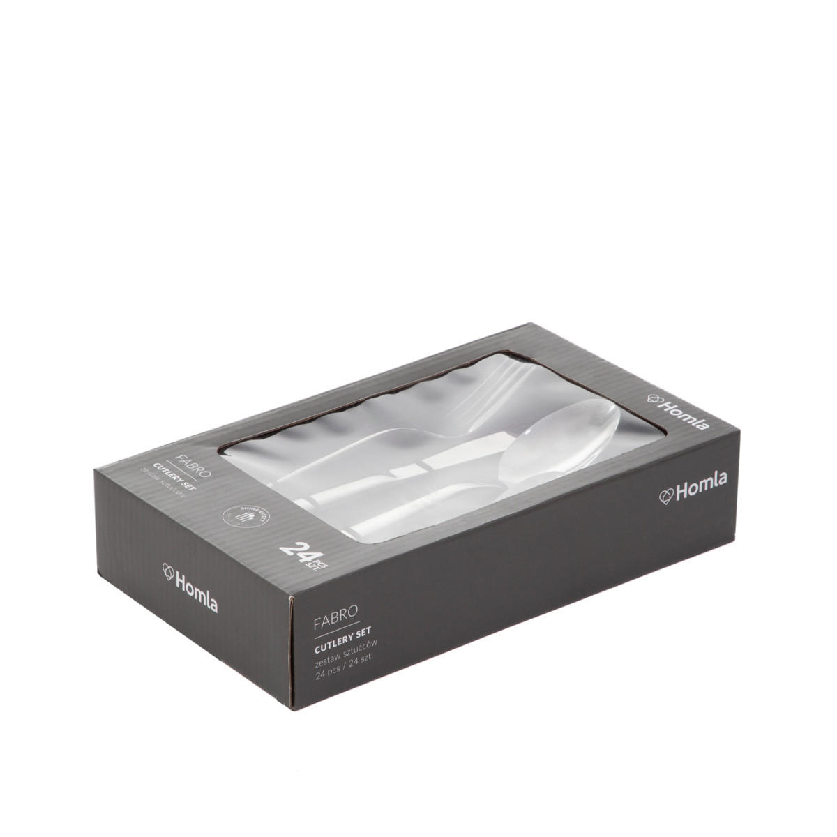 BESTECKSET Fabro Silber 24-tlg. - Silberfarben, Metall - Homla