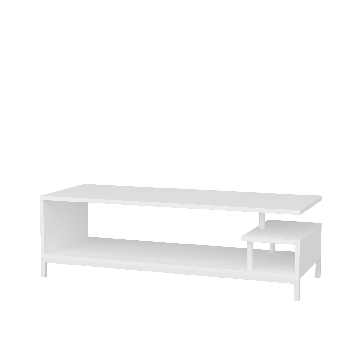 TV-LOWBOARD Reilly Weiß - Weiß, Holzwerkstoff (120/38/45cm) - Decorotika