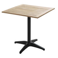 GARTENTISCH klappbar, Holzfarbe - Braun, Holz (70/70/70cm) - Oviala