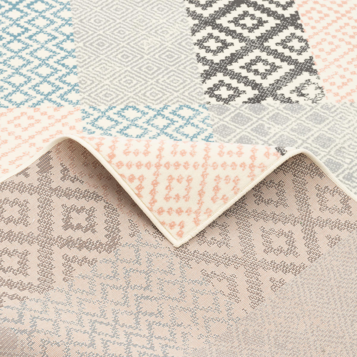 DESIGNER TEPPICH PASSION PASTELL PATCHWORK - Beige, Textil (140/200cm) - Pergamon