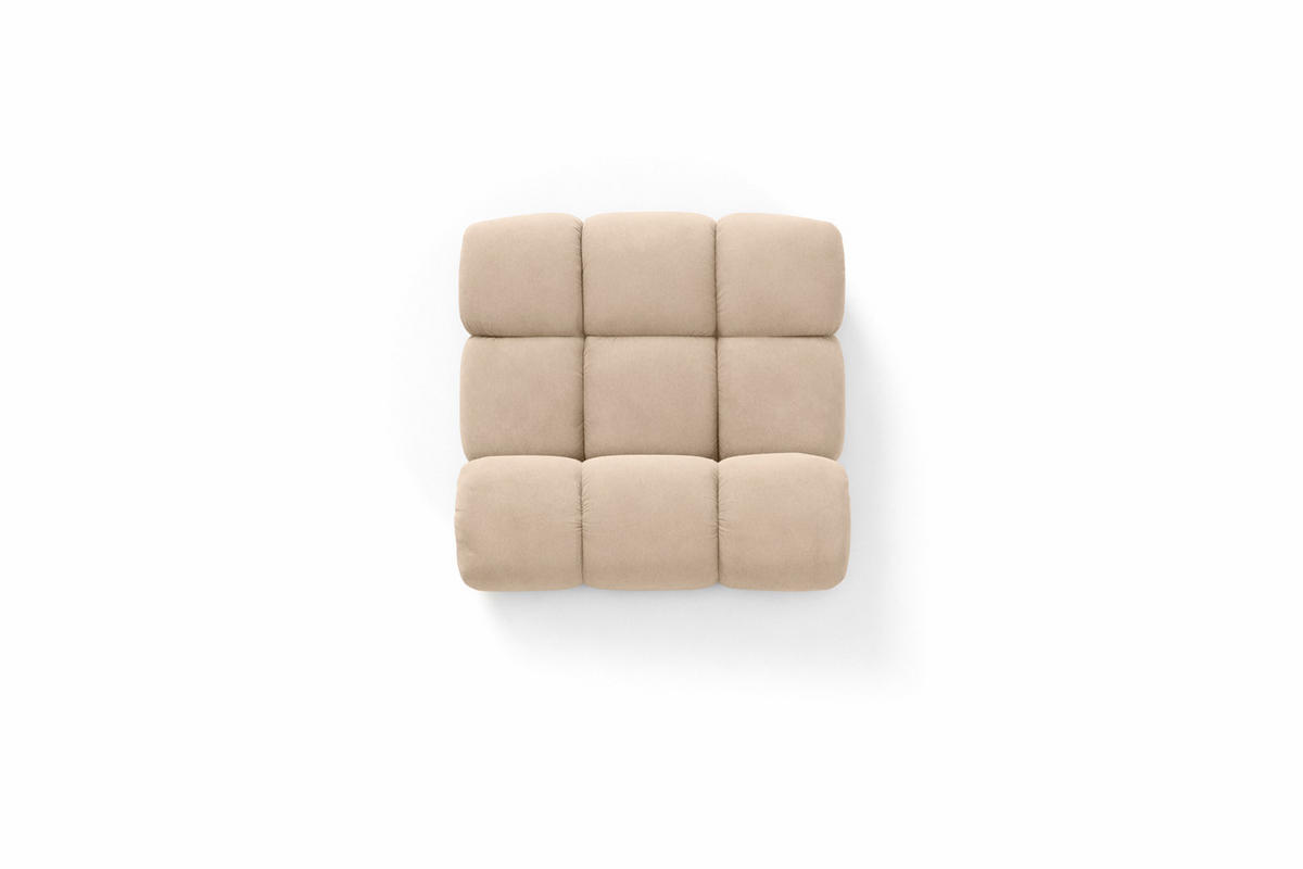 MODUL Mittig, Für Modulares System, Stoff Salvador, Beige, Selia - Beige, Holz (95/70/95cm) - Kaiser Möbel