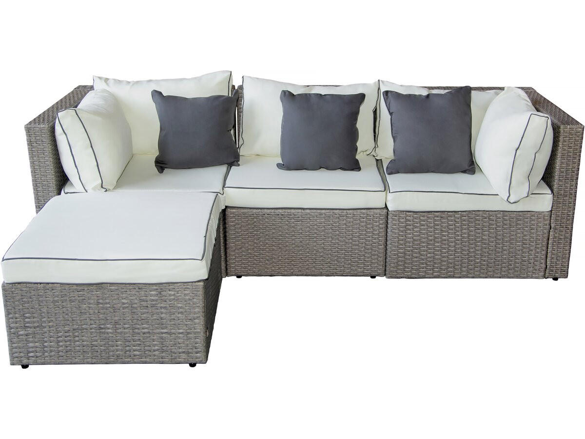 GARTENSITZGRUPPE kuba Ekru - Beige, Kunststoff - Habitat Garten