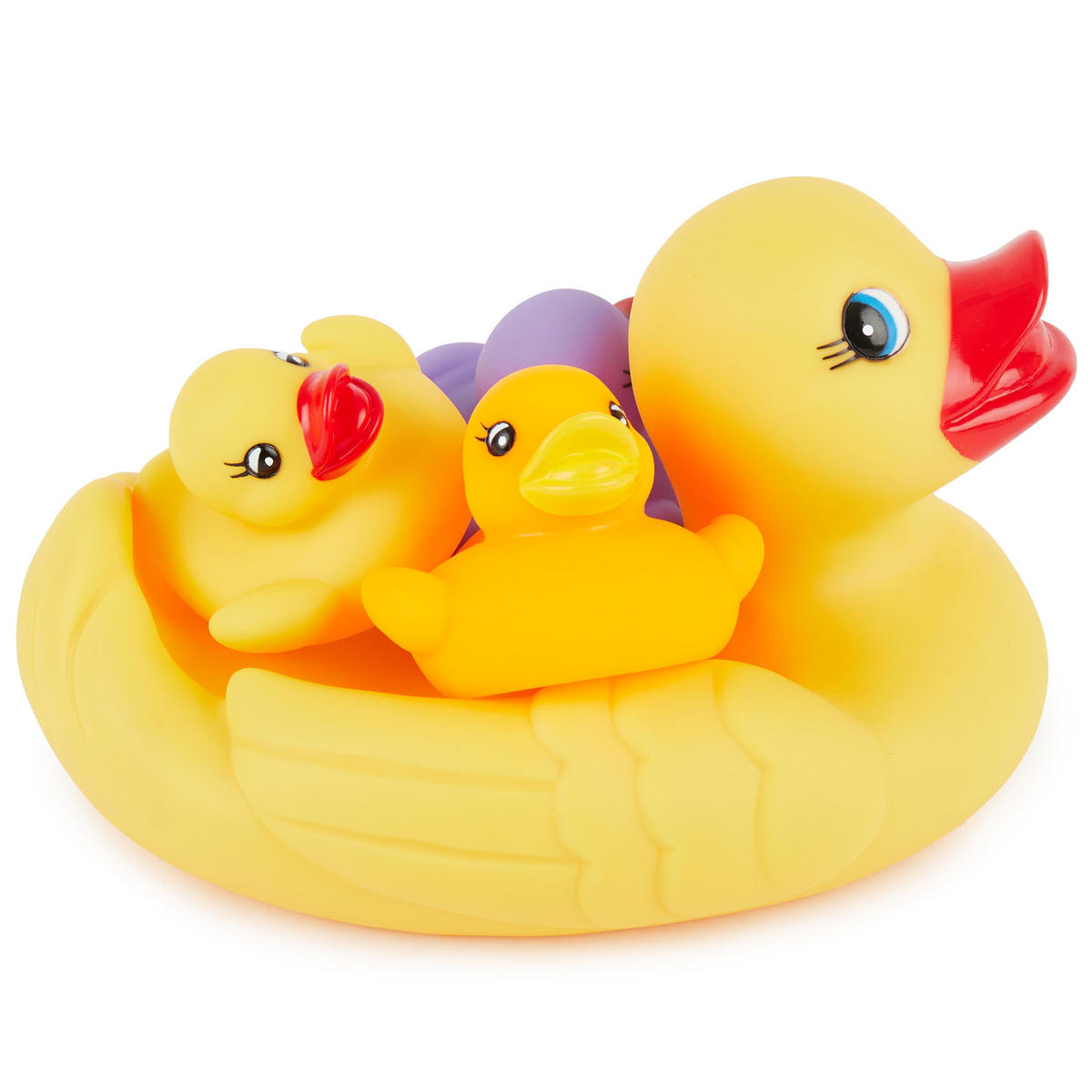 SCHWIMMENTEN-FAMILIE - ab 12 Monate - Gelb, Kunststoff (13/18cm) - Bieco Spielwaren