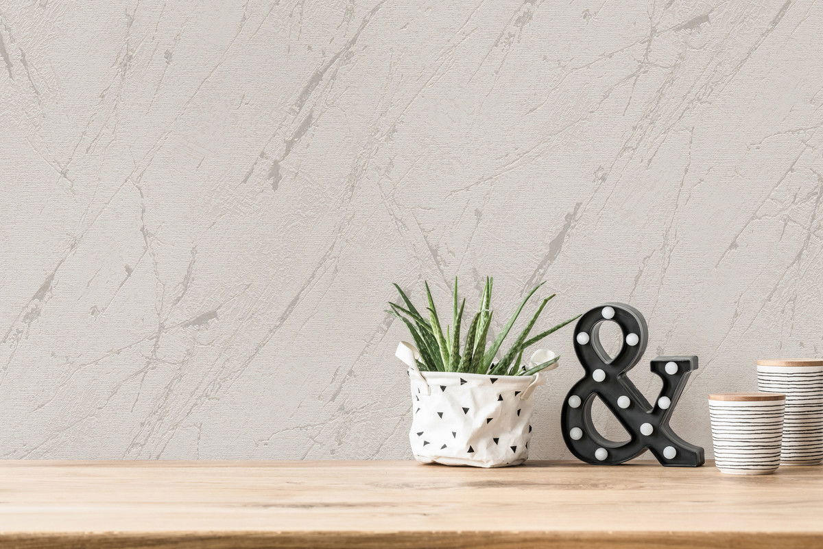 VLIESTAPETE Grau 53/1005 cm - Silberfarben, Textil (53/1cm) - KUNSTLOFT