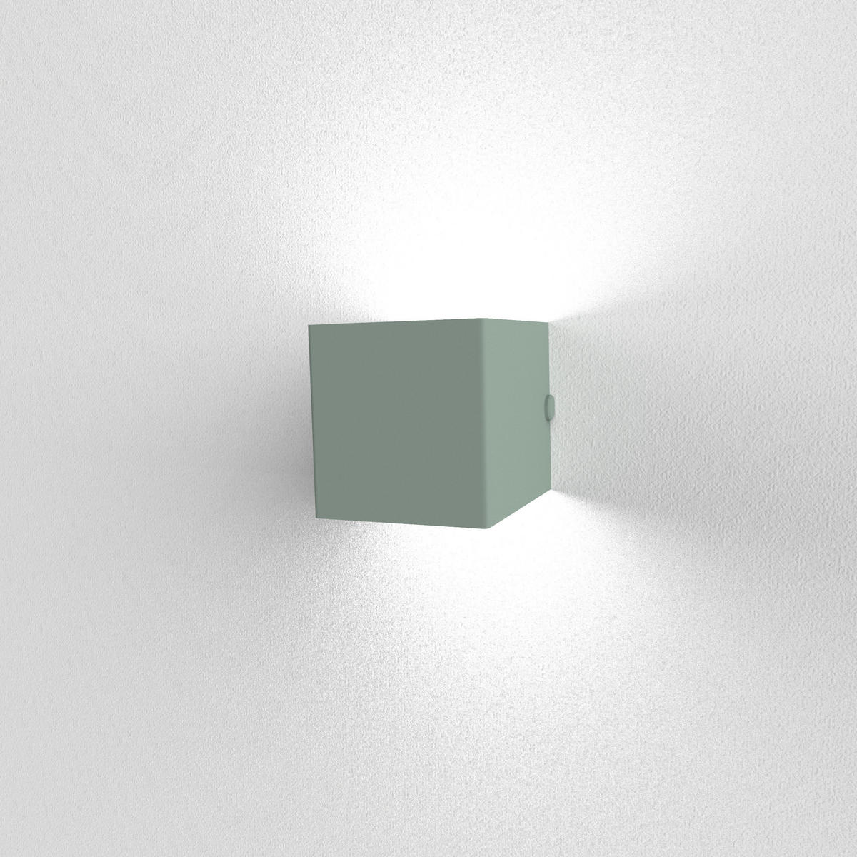 WANDLEUCHTE - Grün, Metall (10/10/10cm) - Lumicom