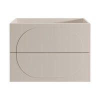 WASCHBECKENUNTERSCHRANK - 80 cm x 46 cm - Holz, Platte - Beige - VUTOMA - Beige, Holz (80/60/46cm) - Vente-Unique