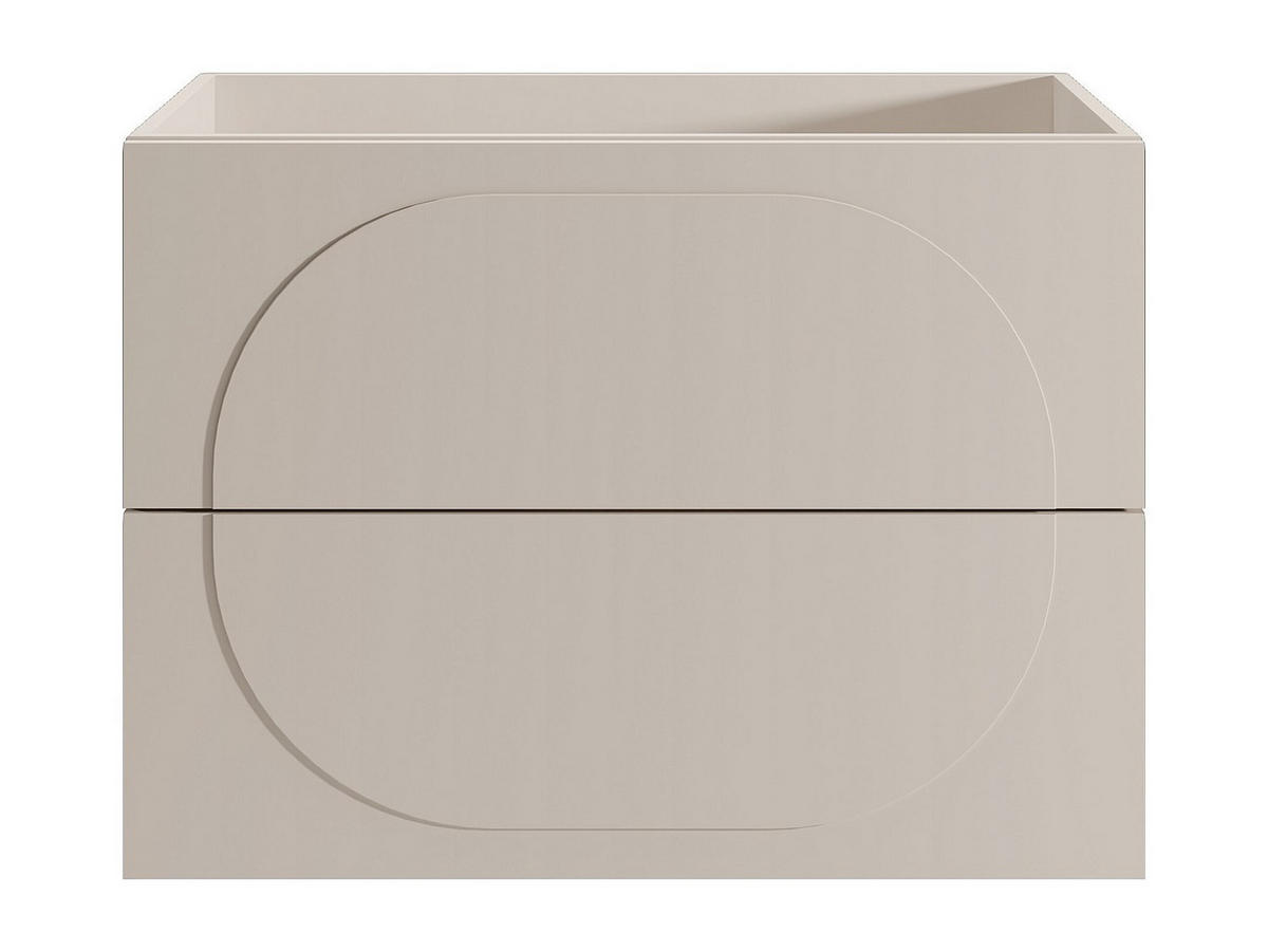 WASCHBECKENUNTERSCHRANK - 80cm x 46cm - MDF - beige - VUTOMA - Beige, Holz (80/60/46cm) - Vente-Unique