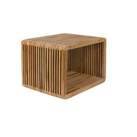 NACHTTISCH Djia Nachttisch / Nachttisch aus Teakholz, klein - Braun, Holz (30/34/44cm) - Housecraft Living