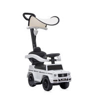 RUTSCHER Mercedes Benz G350D weiß Sonnendach, Schiebestange, Musik - Weiß, Kunststoff (86/40/95cm) - Lorelli