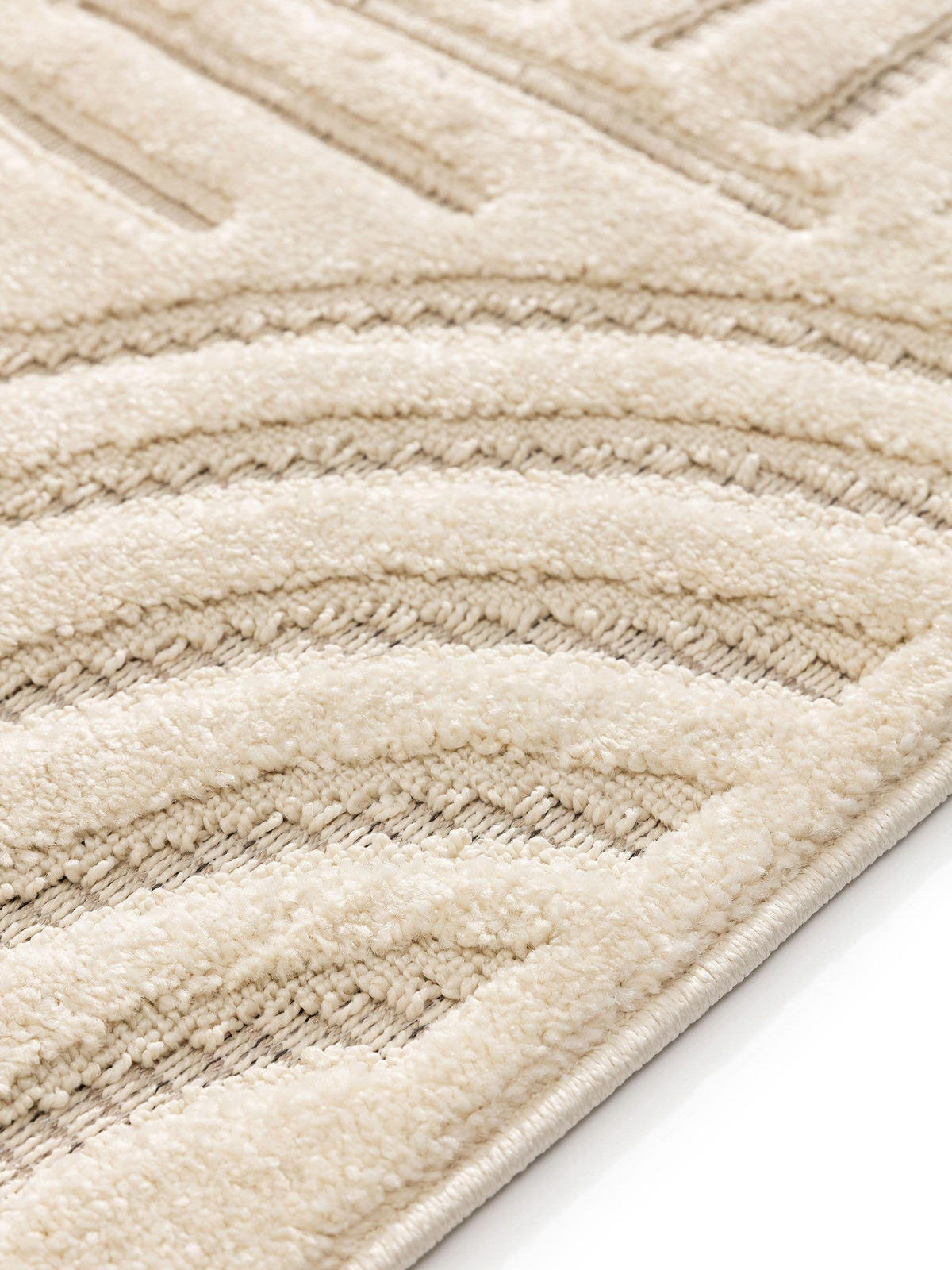 TEPPICH Leo Cream 200x290 cm - Creme, Kunststoff (200/290cm) - benuta