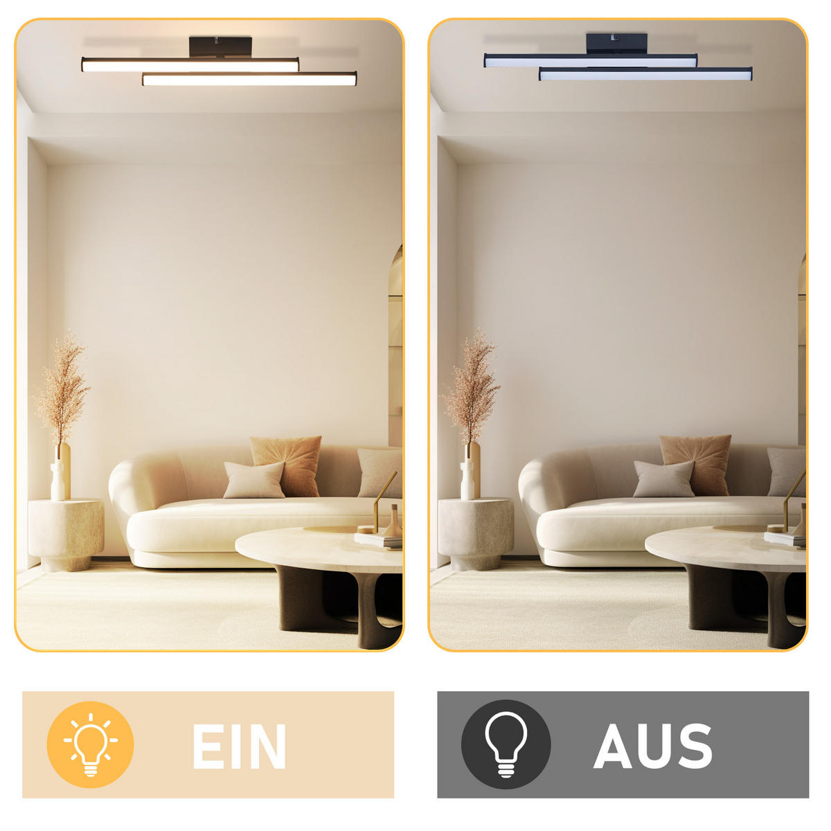 LED WANDLEUCHTE Nasseri - Schwarz, Metall (44/10/5.5cm) - ZMH