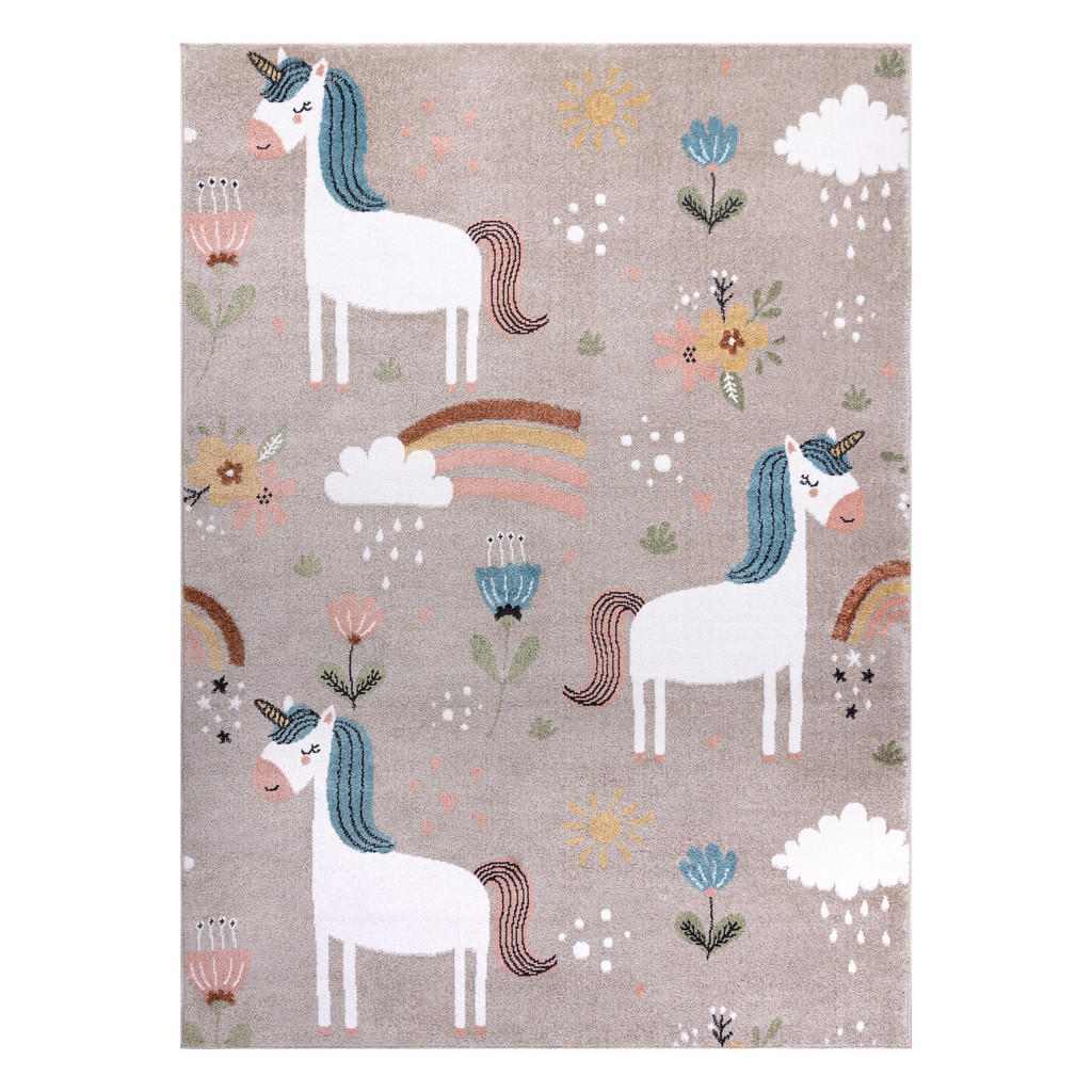 Thumbnail - rugsX Teppich, Beige, Textil, Rechteckig, 140x190 cm, Teppiche & Böden, Teppiche, Teppich Kinderzimmer