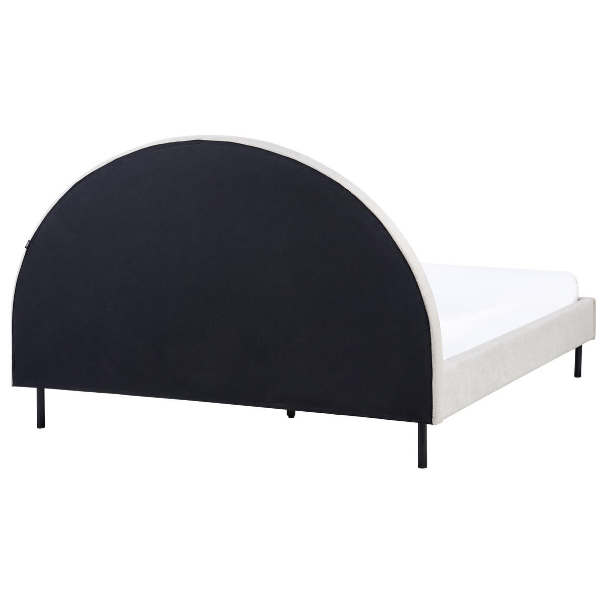 BETT mit Lattenrost 160x200 cm Beige Margut - Beige, Textil (160/200cm) - Beliani