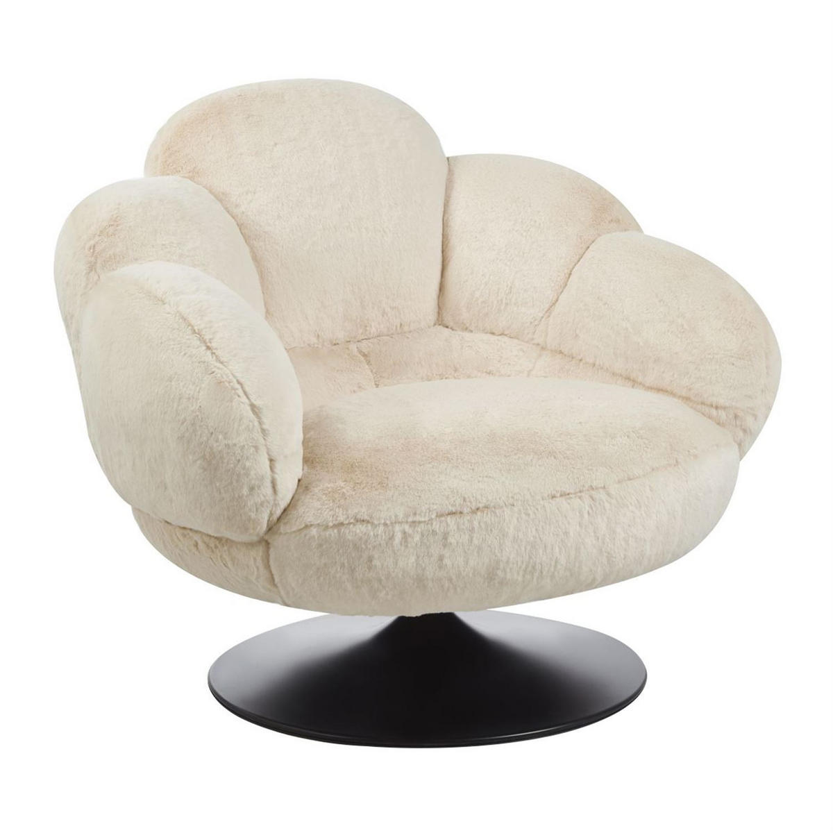 GEMÜTLICHER Polstersessel POPPY - Beige, Textil (98/82/50cm) - Lookway