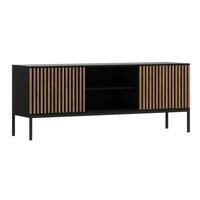 TV ORMARIĆ Melchior Crna - crna, drvni materijal (150/60/40cm) - Petits-meubles