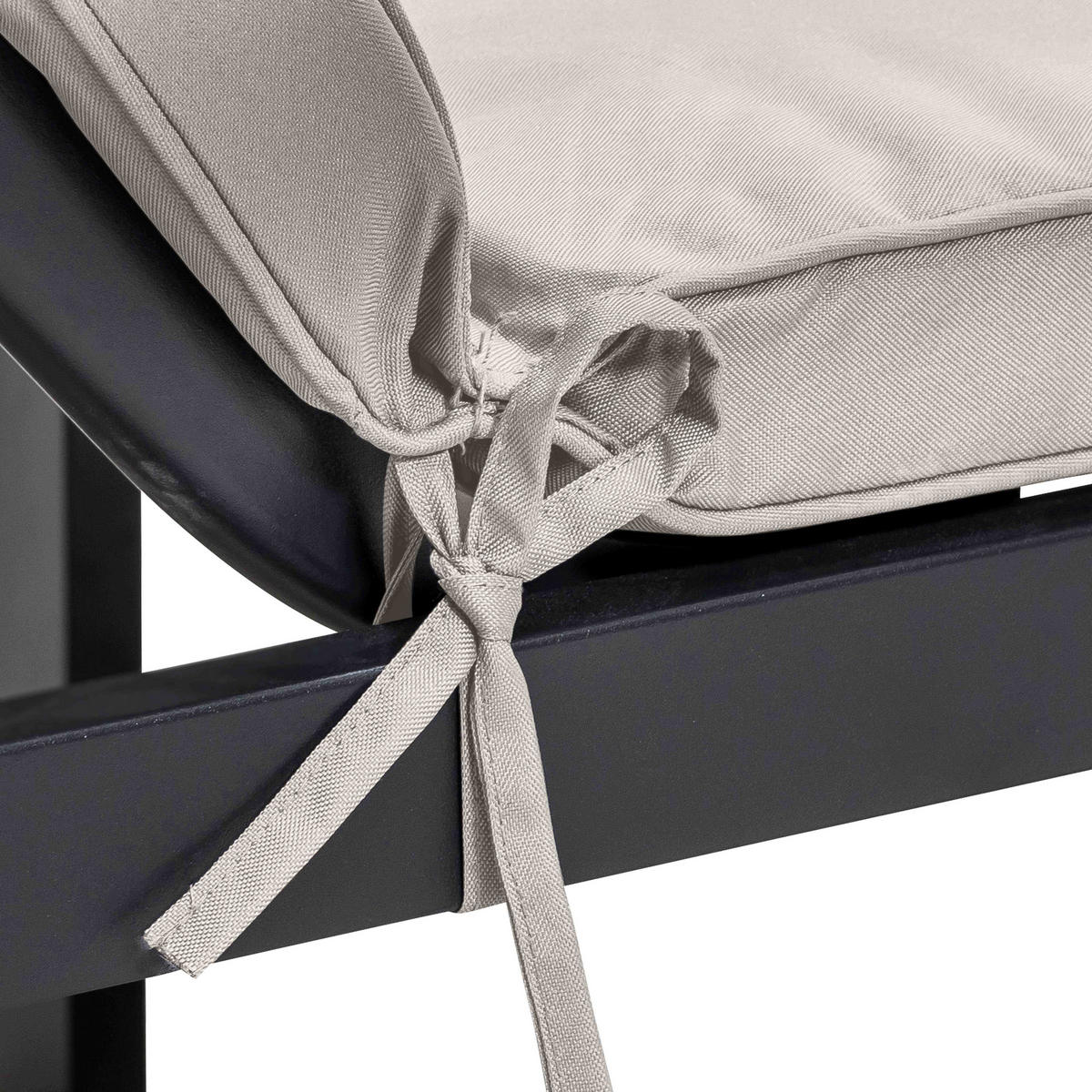 SONNENLIEGENKISSEN 2-tlg., Beige - Beige, Textil (53/5/186cm) - Oviala