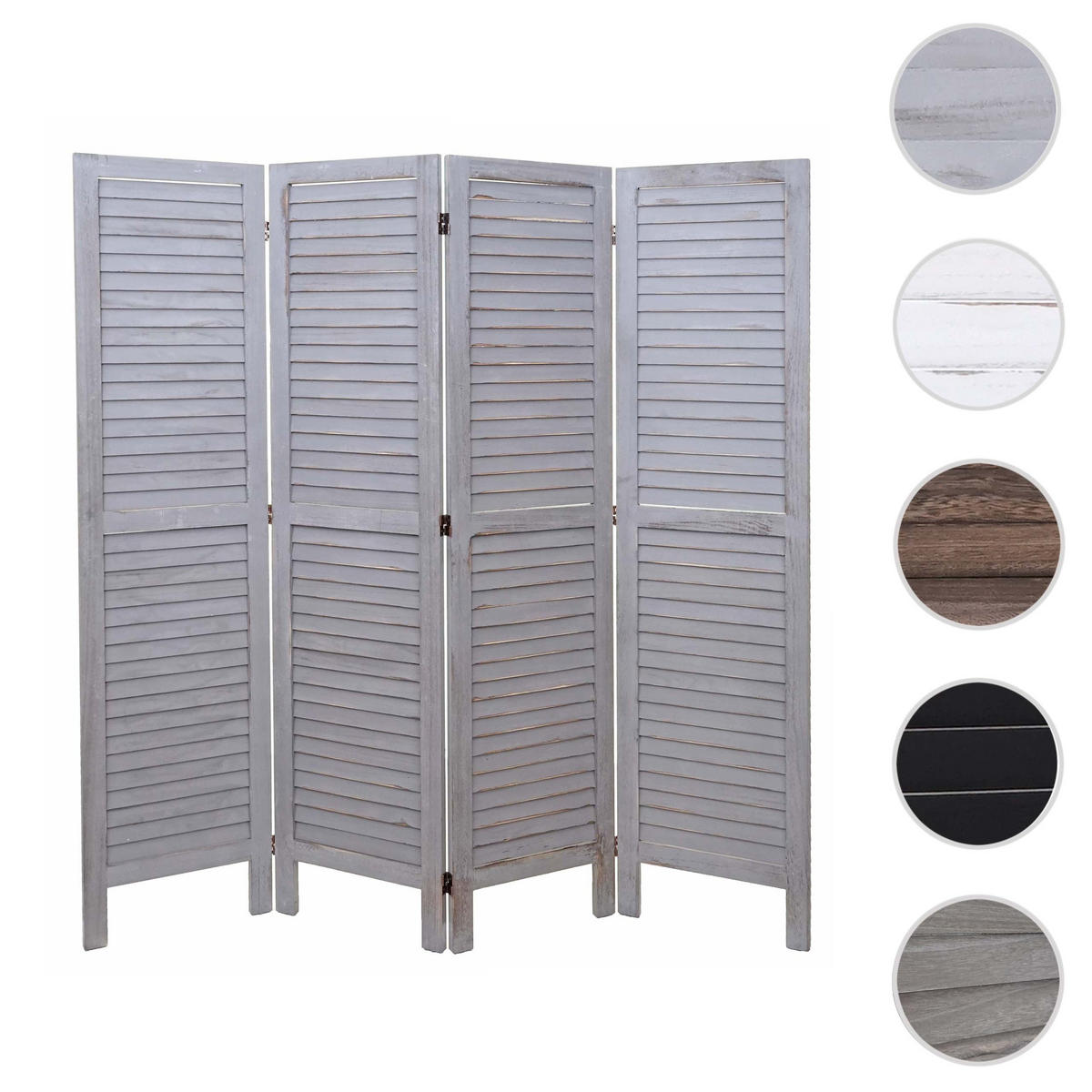 PARAVENT Grau - Grau, Holz (162/170/2cm) - MCW