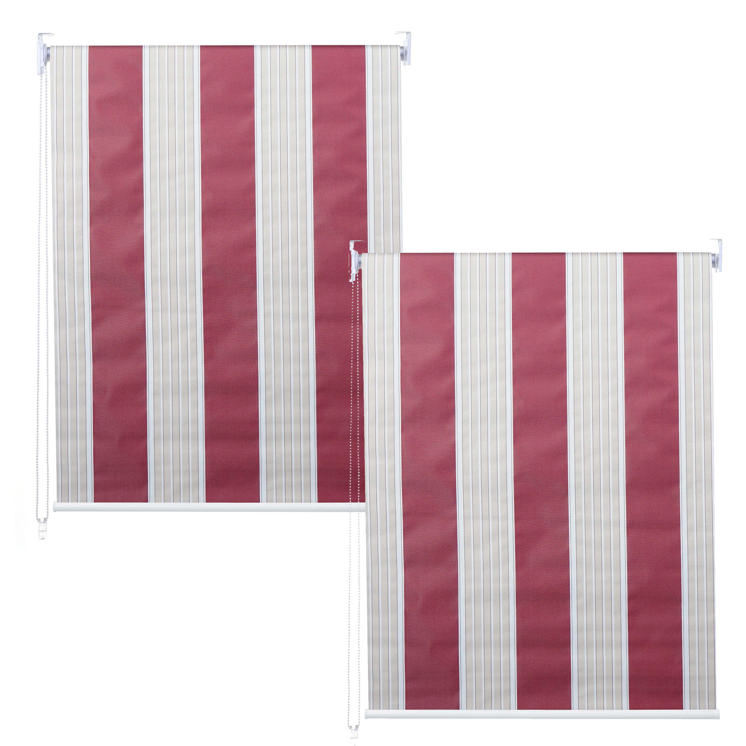 ROLLO Rot, Weiß, Beige - Beige/Rot, Textil (120/230/1cm) - Jamb