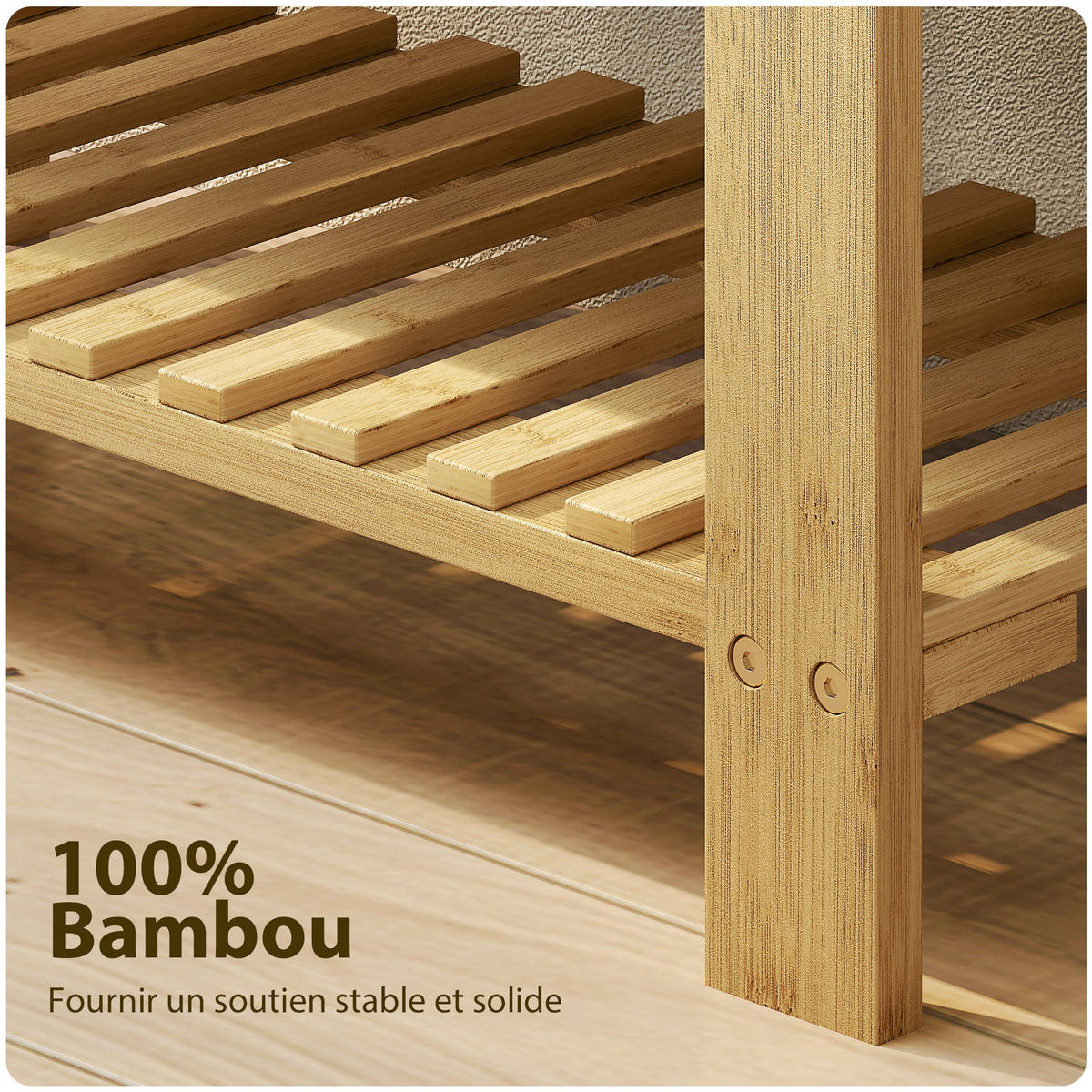 SCHUHBANK Naturfarben und Grau 60/29/49 cm - Grau, Holz (60/49/29cm) - PANGIVO