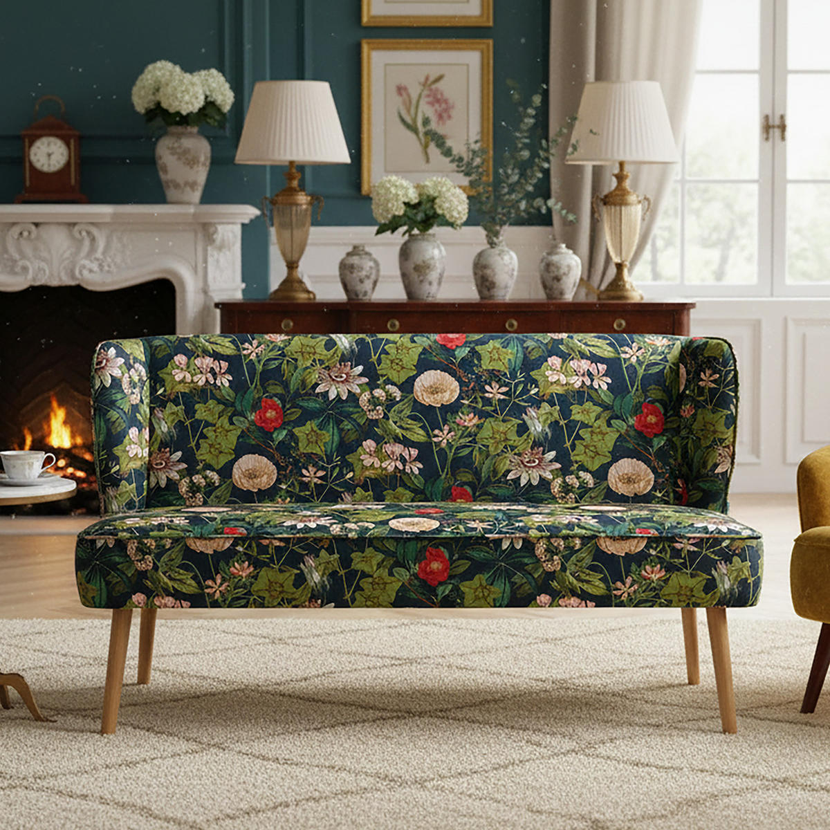 SITZBANK SOPHIA - Multicolor, Metall (140/87/65cm) - DUBI Möbel