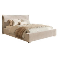 POLSTERBETT 180x200 Zenito mit Kissen-Kopfteil, Bettkasten, Beige - Beige, Holz/Textil (180/200cm) - Emporius