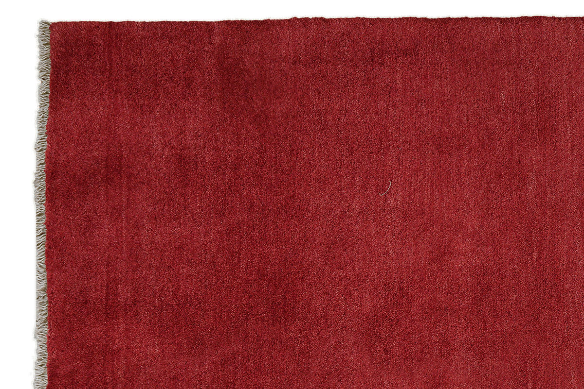 TEPPICH Gabbeh Rot 198/153 cm Schurwolle - Rot, Textil (153/198cm) - Looma
