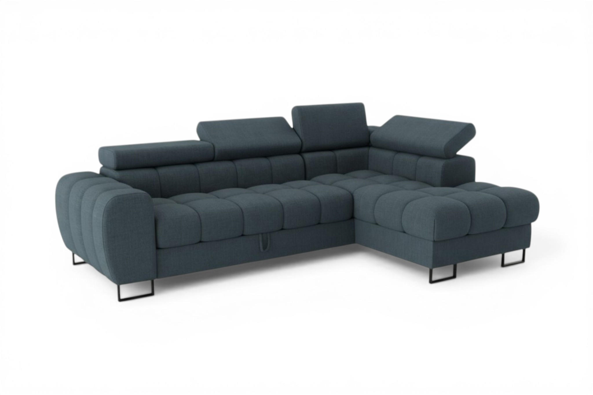 Fun Möbel Ecksofa Anthrazit 260x170 cm