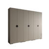 DREHTÜRENSCHRANK 236.7/300/47 6-türig - Kaschmir/Schwarz, Holz/Metall (300/236.7/47cm) - Abiks Möbel