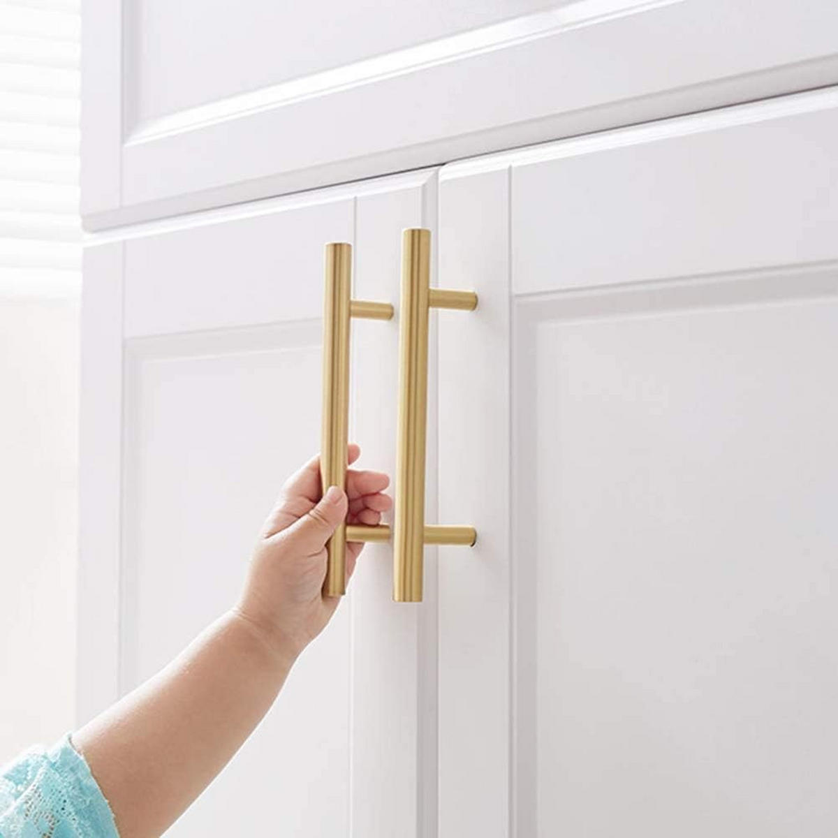 MÖBELGRIFF Gold 10er-Set 128 mm Edelstahl - Goldfarben, Metall (1.2/3.2/20cm)