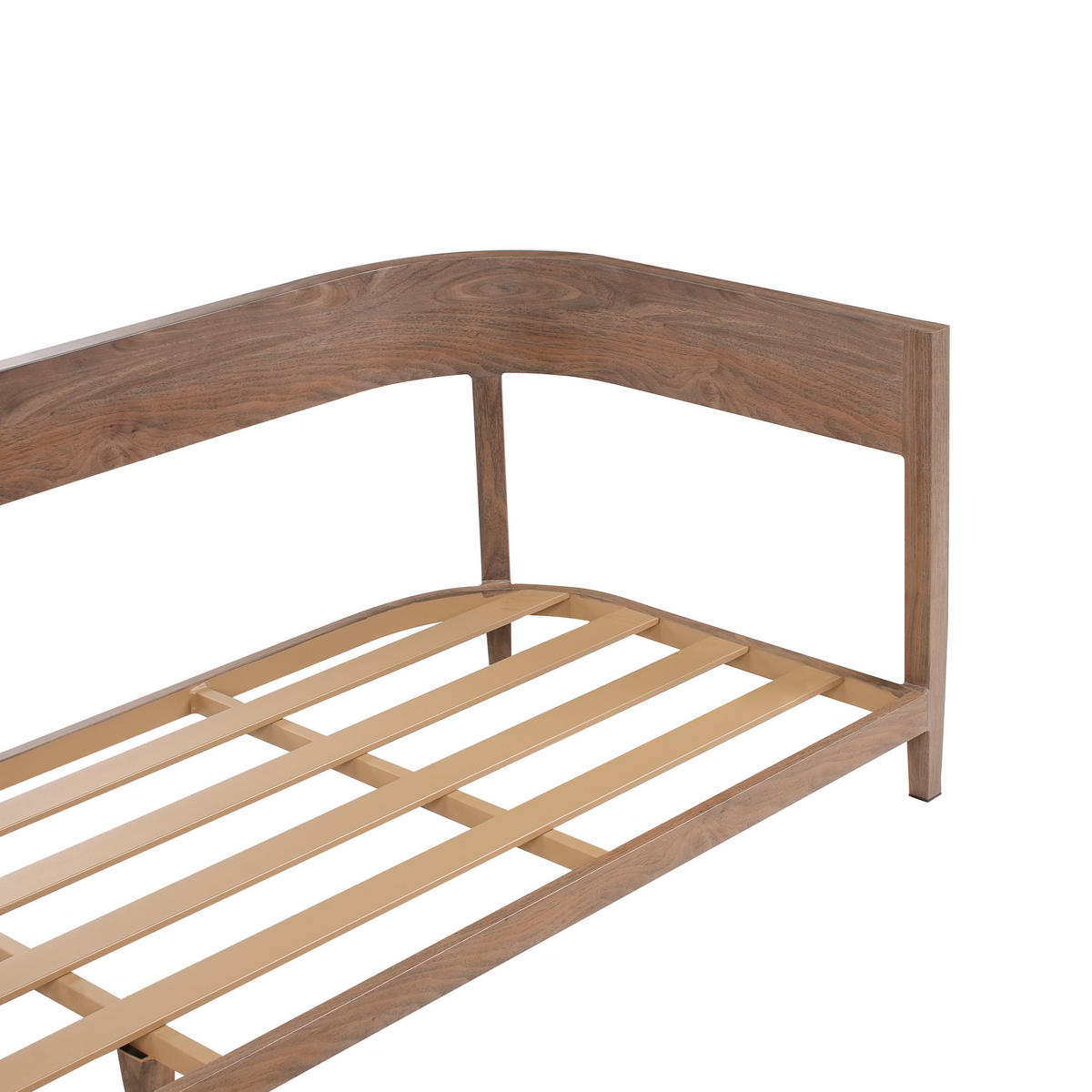 GARTENSOFA mit Tisch 2-Sitzer Metall Braun Sampieri - Braun, Metall (222/72/71cm) - Beliani