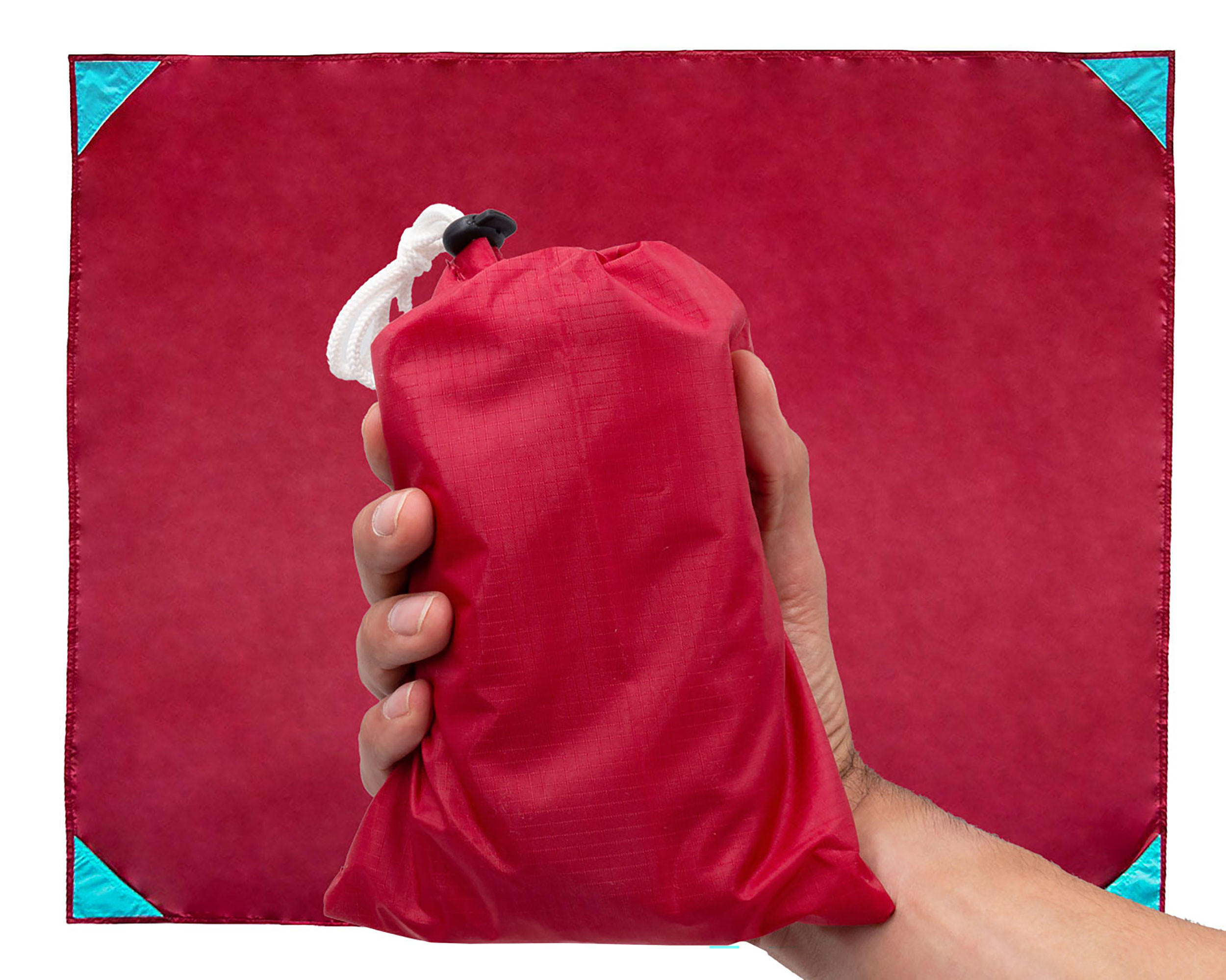 PICKNICKDECKE, 100% Polyester - Rot, Textil (135/165cm) - Zollner