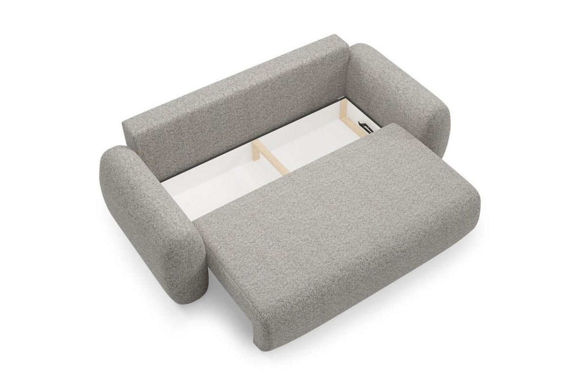 SCHLAFSOFA Gaston - Greige, Holzwerkstoff/Textil (266/95/110cm) - Fun Möbel