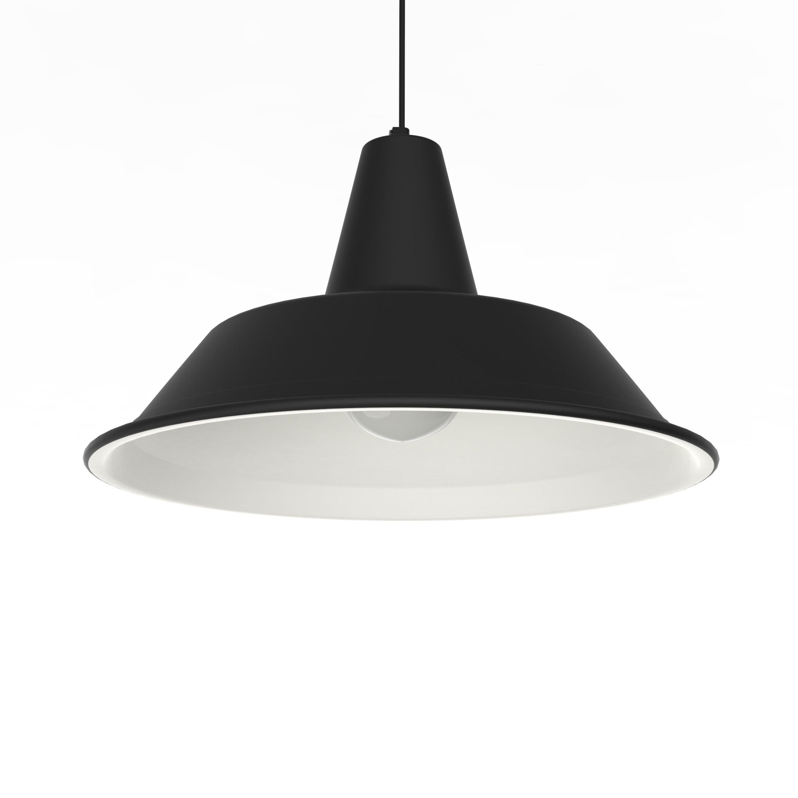 Lumicom Hängeleuchte Schwarz 45x25x45 cm