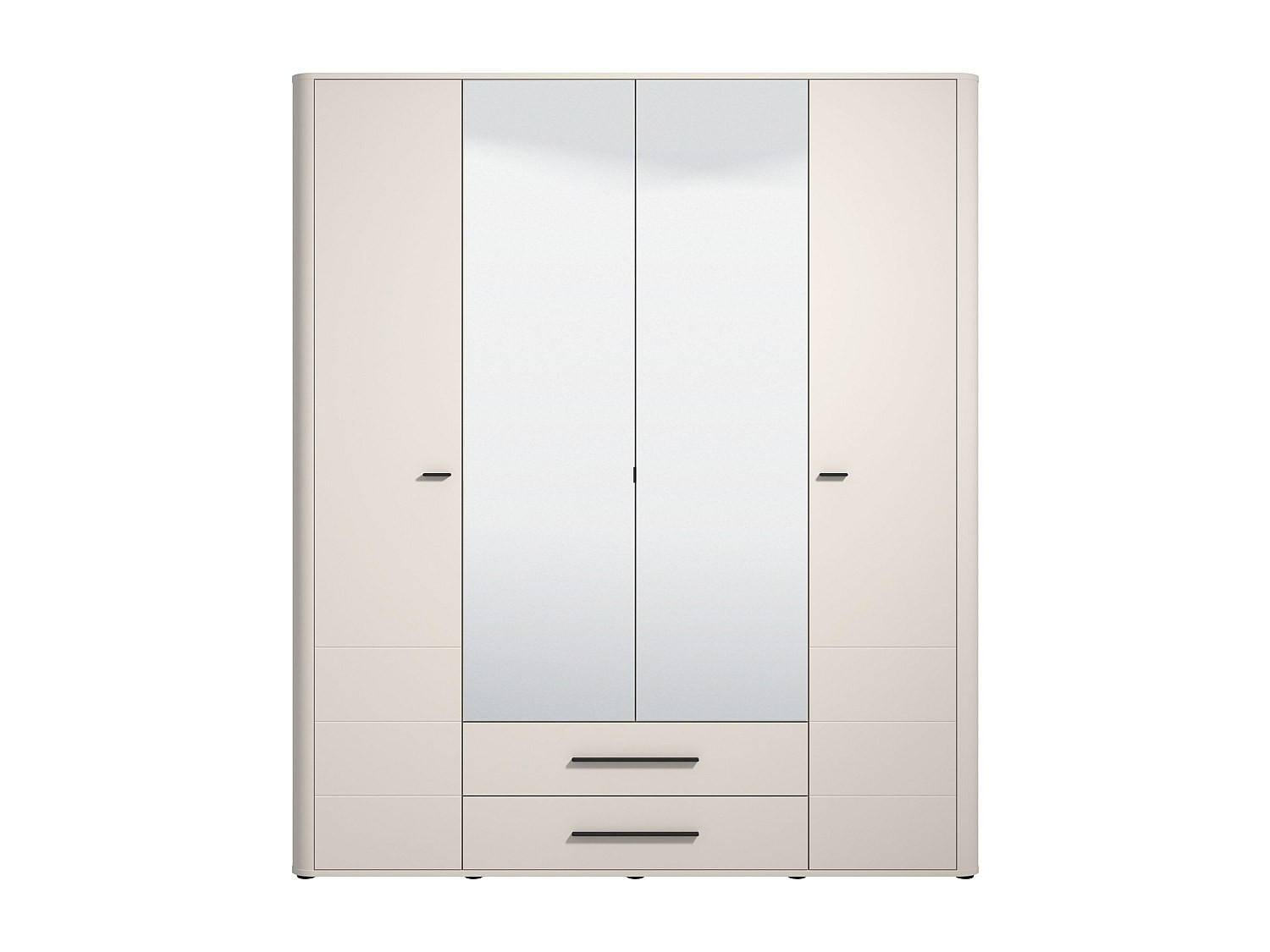 Vente-Unique Kleiderschrank Beige 179.6x210.5x56.4 cm