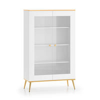 GESCHIRRSCHRANK Zora Weiß - Weiß, Holzwerkstoff (92/152/40cm) - Petits-meubles