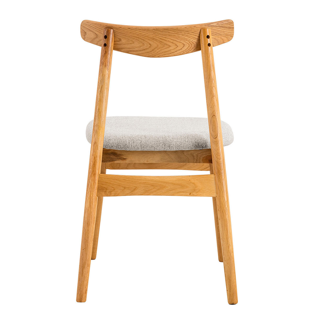 POLSTERSTUHL - 2er-Set - Hellgrau, Holz (46/78/54cm) - home24