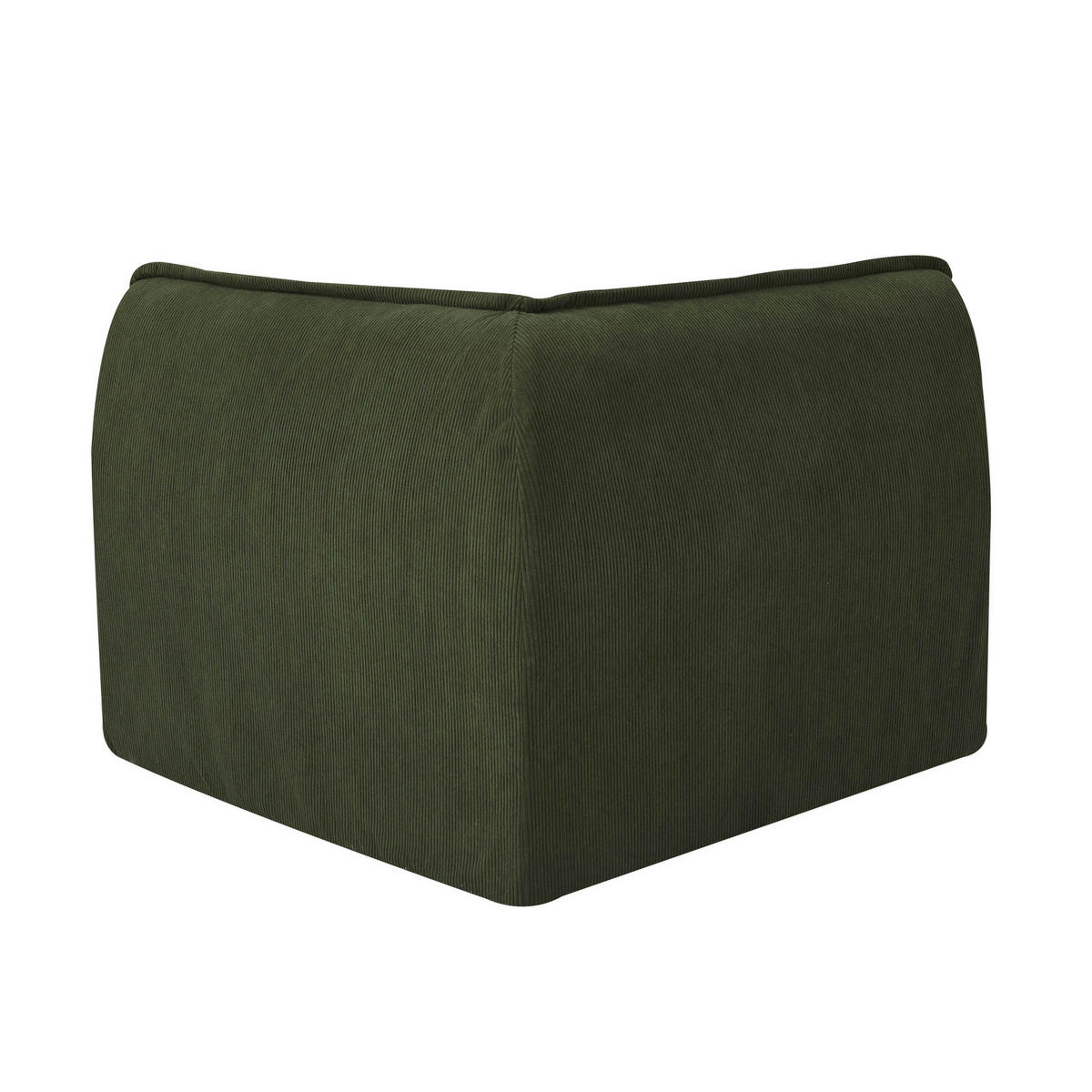 ECKSESSEL, Grün - Grün, Textil (90/70/90cm) - Oviala