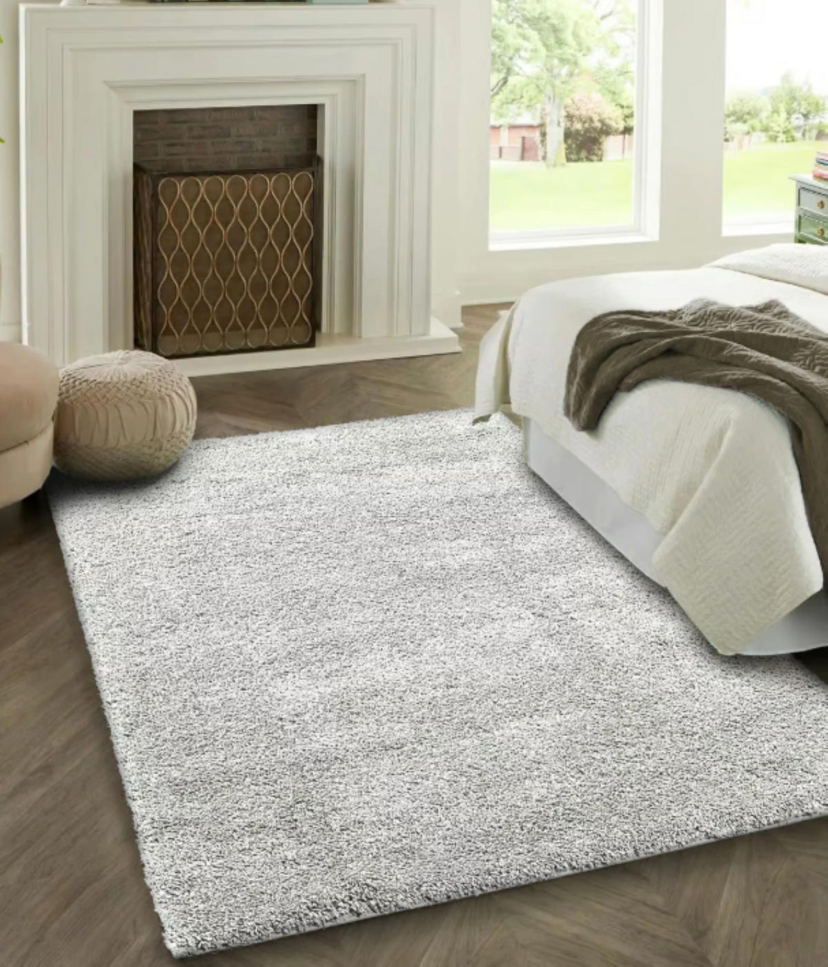 TEPPICH dichter Flor ROCAS Weiß 200x290 cm - Weiß, Textil (200/290cm) - Novatrend