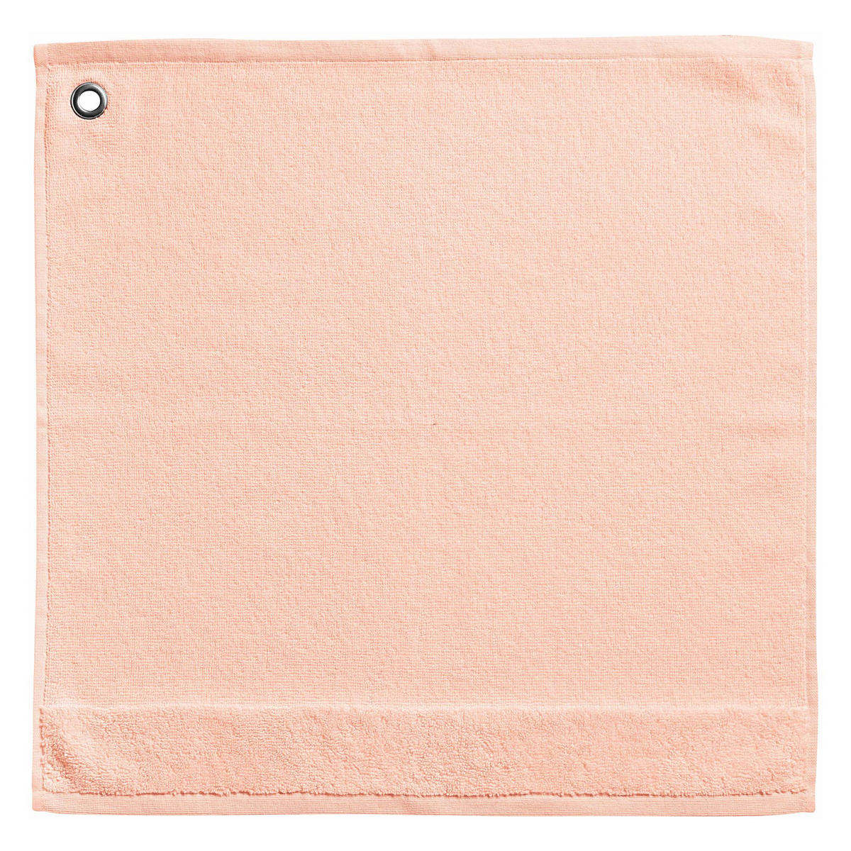 HANDTUCH MIT ÖSENMUSTER Curl puder 50 x 50 cm - Hellrosa, Textil (50/50cm) - Winkler