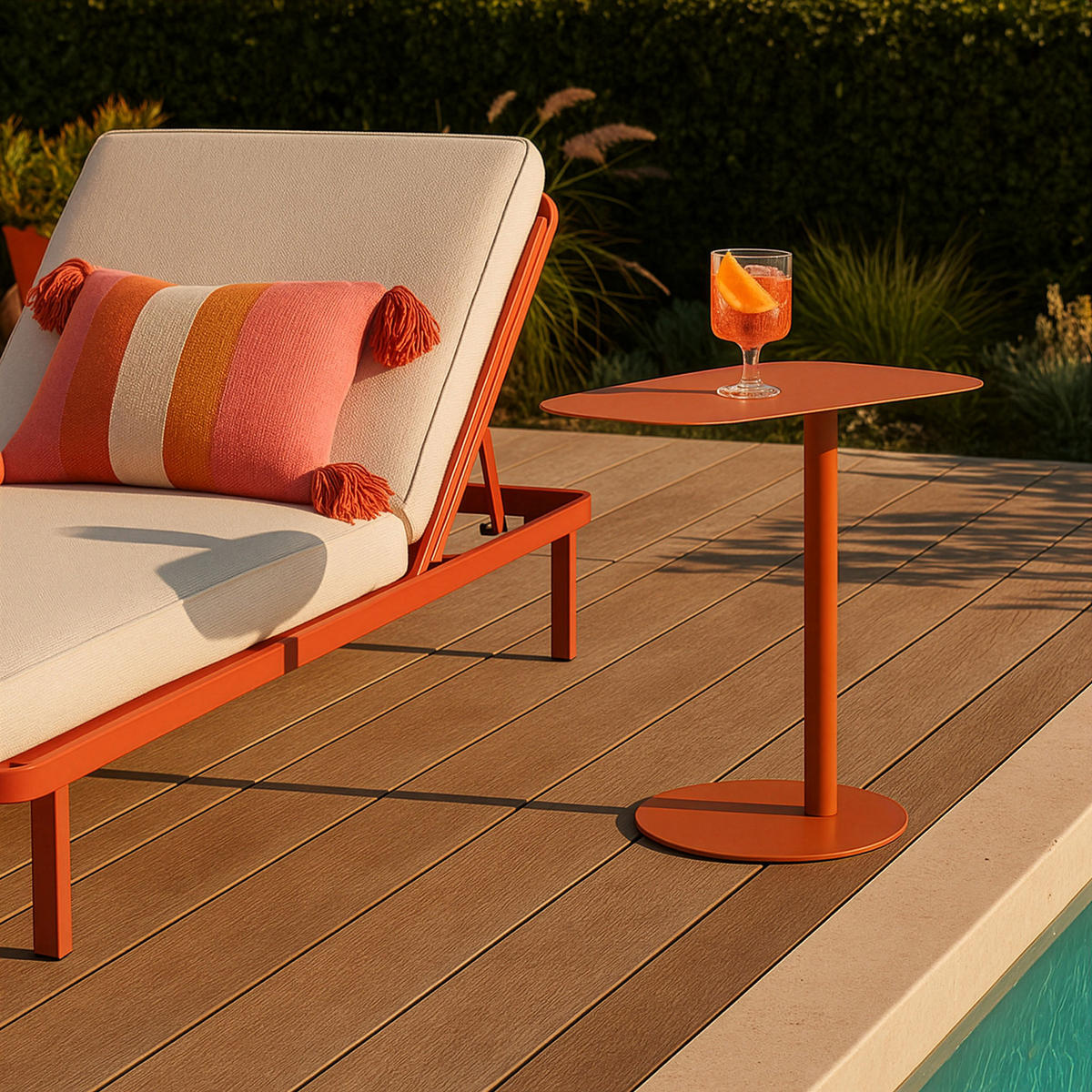 BEISTELLTISCH Nastätten - Dunkelbraun, Metall (38/50/50cm) - [en.casa]