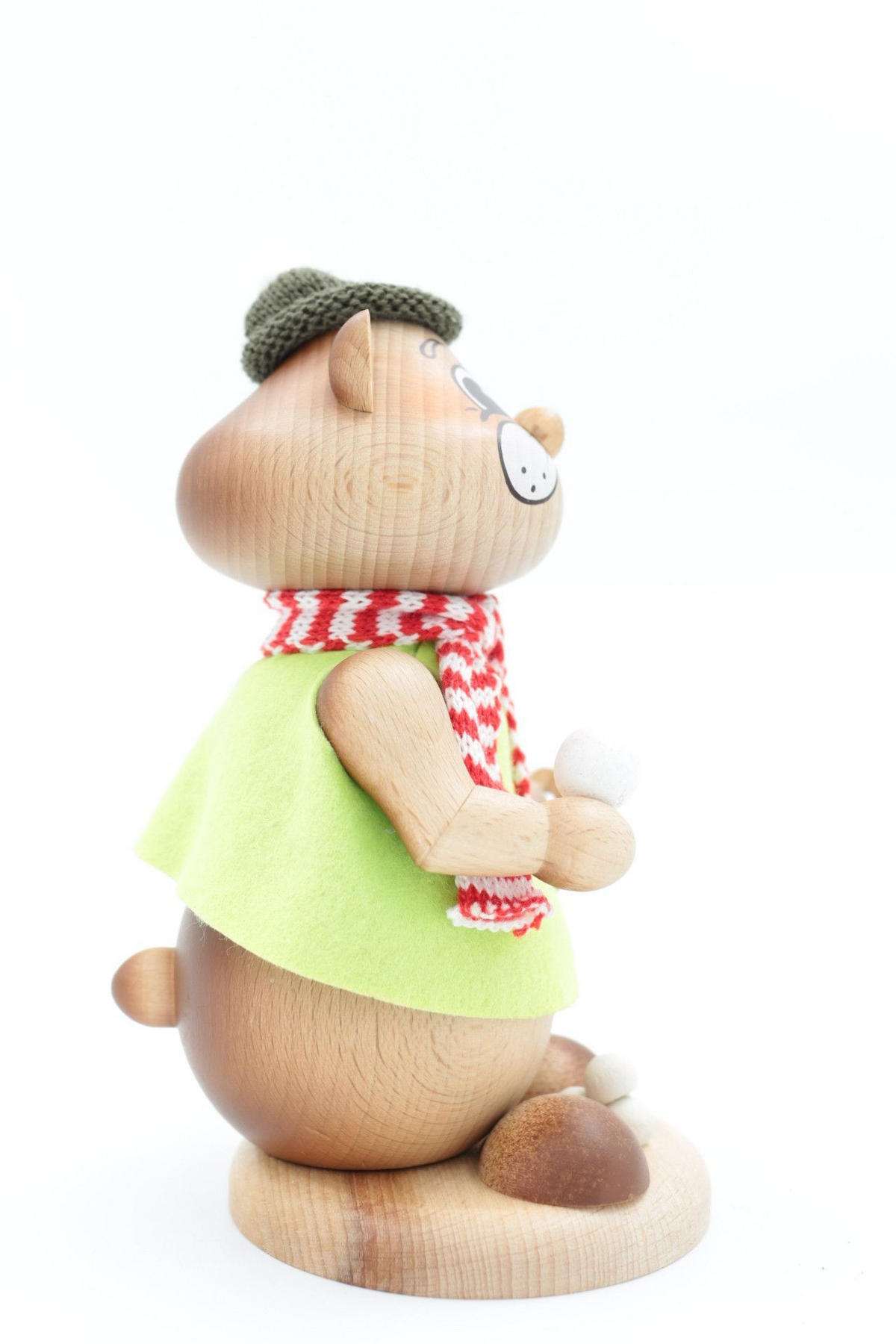 RAUCHFIGUR Hamster Rodler 18 cm - Multicolor, Holz (12/18/0.1cm)