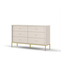 KOMMODE, sandbeige, 154 x 83 x 39 cm - Beige, Holzwerkstoff (154/83/39cm) - 3XE LIVING