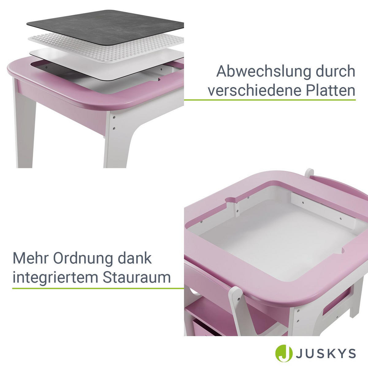 KINDERSITZGRUPPE Milou rosa - Rosa, Holz (60/50/60cm) - Juskys