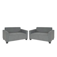 SOFA-GARNITUR Grau - Grau, Textil (136/76/72cm) - MCW