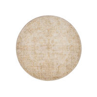VINTAGE-TEPPICH Miray waschbar ø 160 cm rund - Beige/Gelb, Kunststoff (160/160cm) - benuta Nest