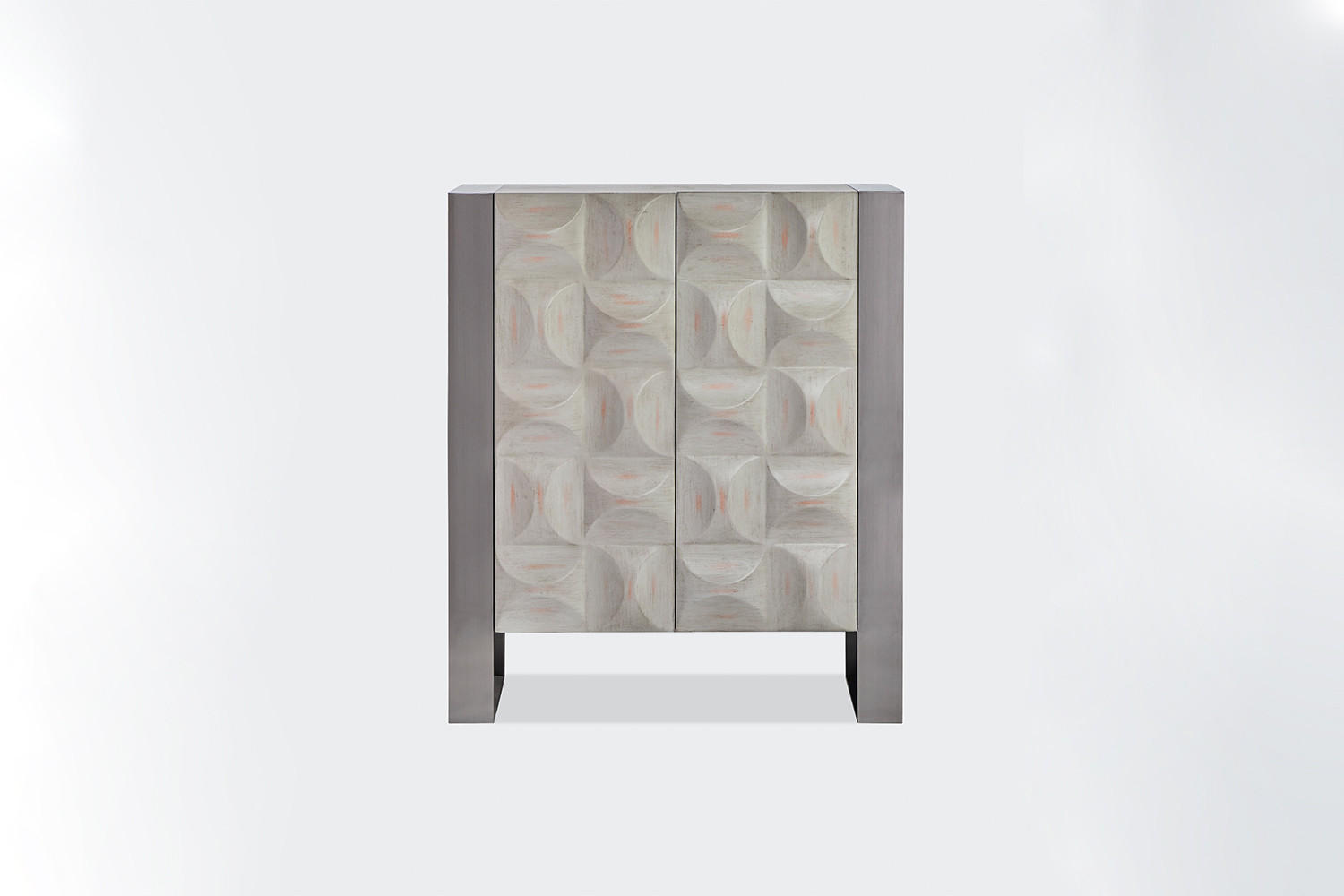 HIGHBOARD MARGO Grau Holz - Grau, Holz/Metall (100/120/40cm) - KAWOLA