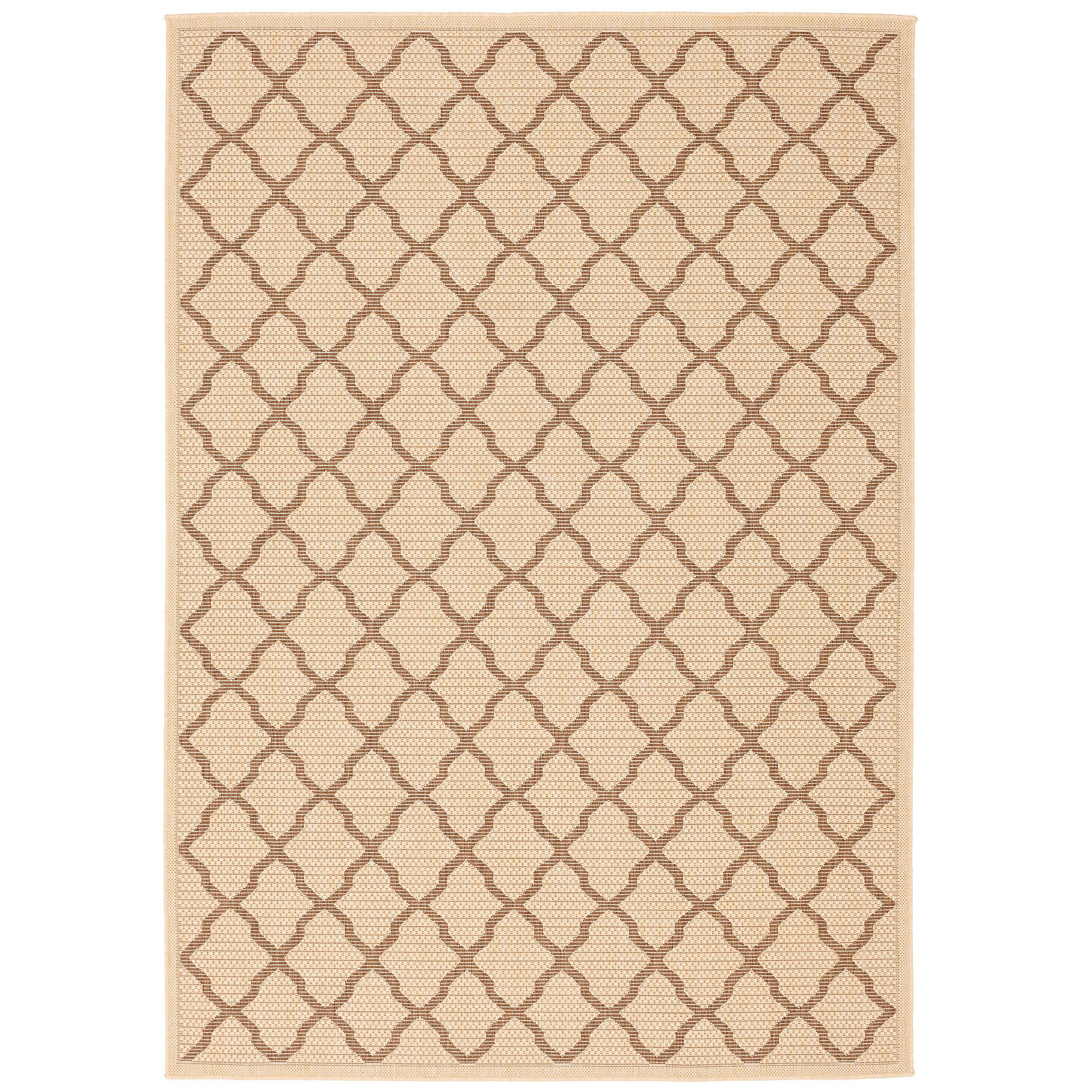 IN & OUTDOOR TEPPICH FLACHGEWEBE VALENCIA MODERN - Beige, Textil (80/150cm) - Pergamon